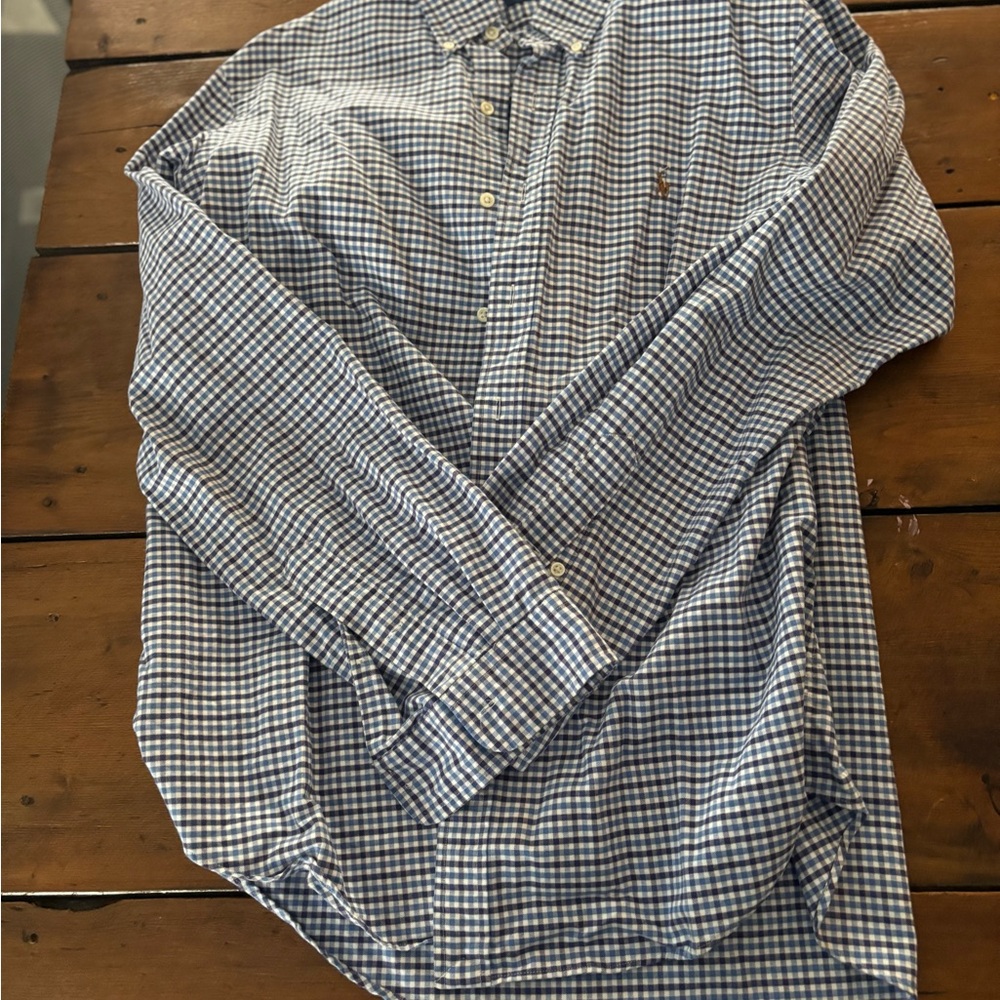 Men's Blue Checkered Shirt
